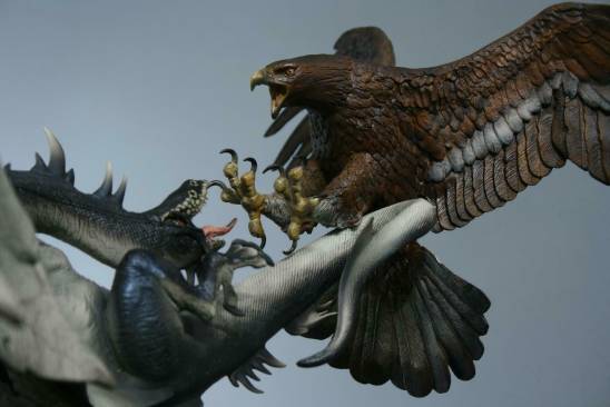 Fell Beast vs Gwaihir: Battle Above the Black Gate Diorama - 1