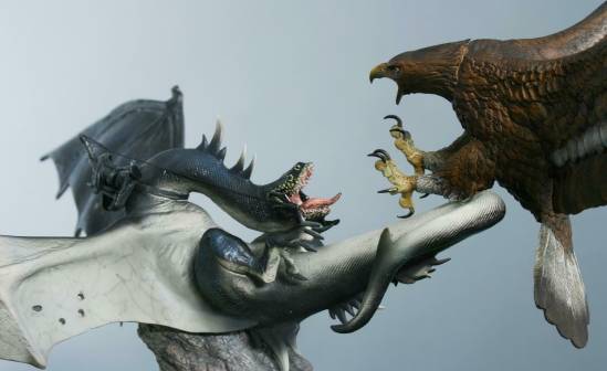 Fell Beast vs Gwaihir: Battle Above the Black Gate Diorama - 2