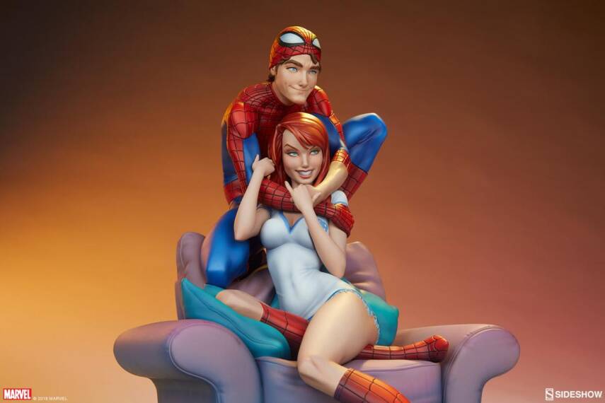 Sideshow – Spider-Man and Mary Jane Maquette(J. Scott Campbell Collection) - 1