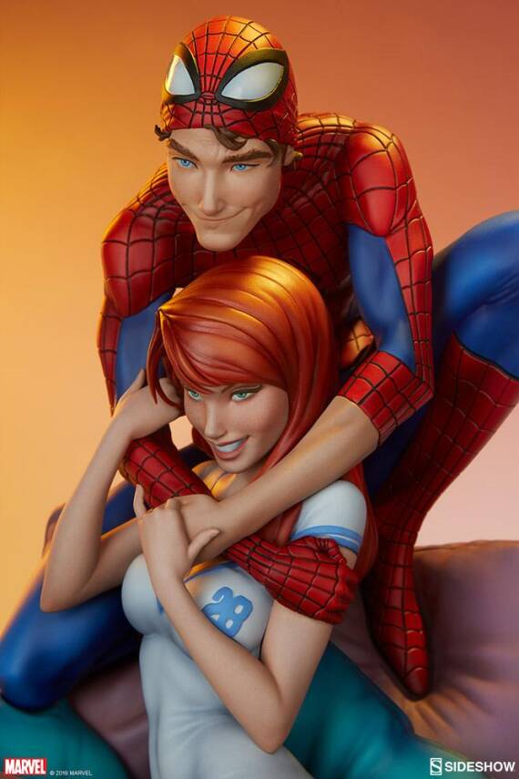 Sideshow – Spider-Man and Mary Jane Maquette(J. Scott Campbell Collection) - 4