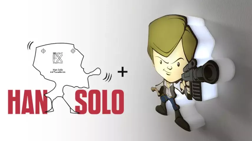 Star Wars: Han Solo Mini 3D Deco Light - 3