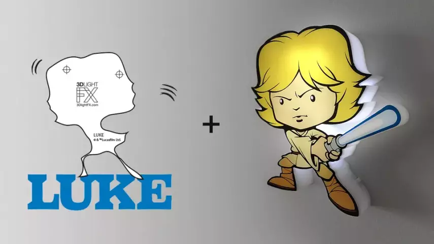 Star Wars: Luke Skywalker Mini 3D Deco Light - 2