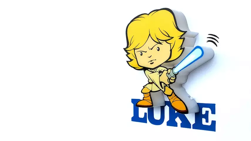 Star Wars: Luke Skywalker Mini 3D Deco Light - 3