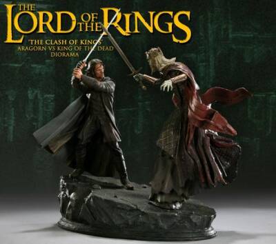  The Clash of the kings Aragorn vs Dead King Diorama